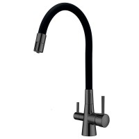 Кухонний змішувач Fabiano FKM 3121 Flex Black Steel