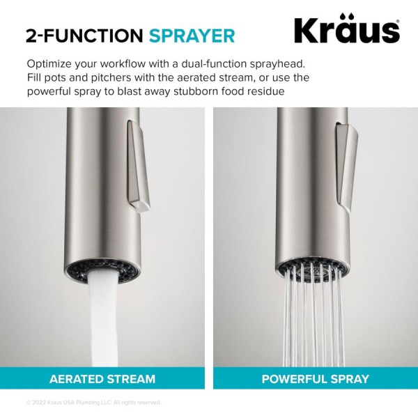 Кухонний змішувач Kraus KPF-2820MBSFSB