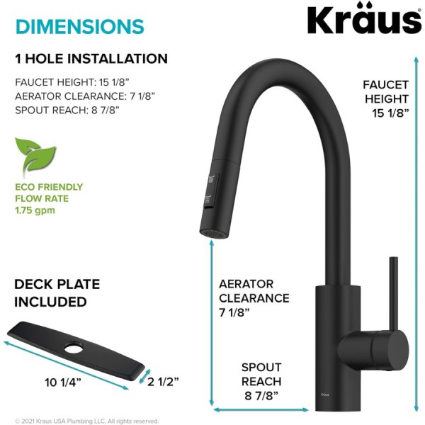 Кухонний змішувач Kraus KPF-2620MB