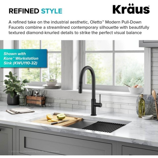 Кухонний змішувач Kraus KPF-2654MB