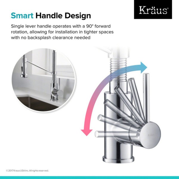 Кухонний змішувач Kraus KPF-1610SFSMB