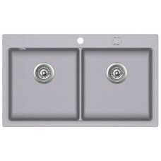 Гранітна мийка AQUASanita Magna SQM200 алюметалік