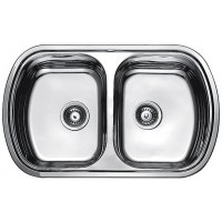 Кухонна мийка Fabiano 800х490х2 мікродекор
