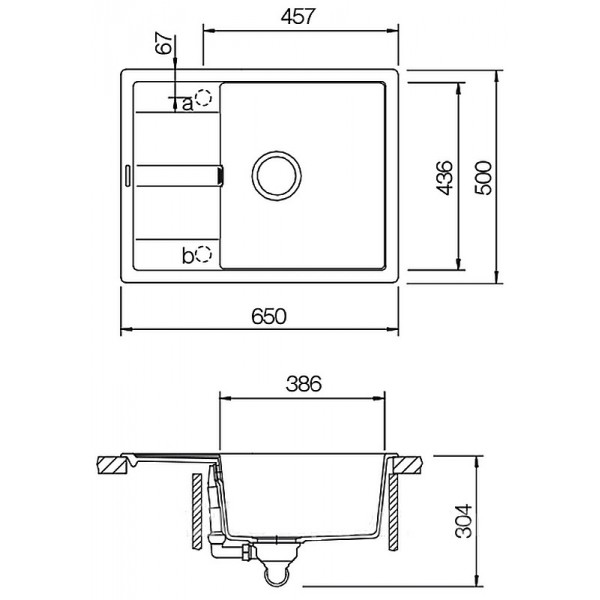 Гранітна мийка Schock Diy D100 S croma 49