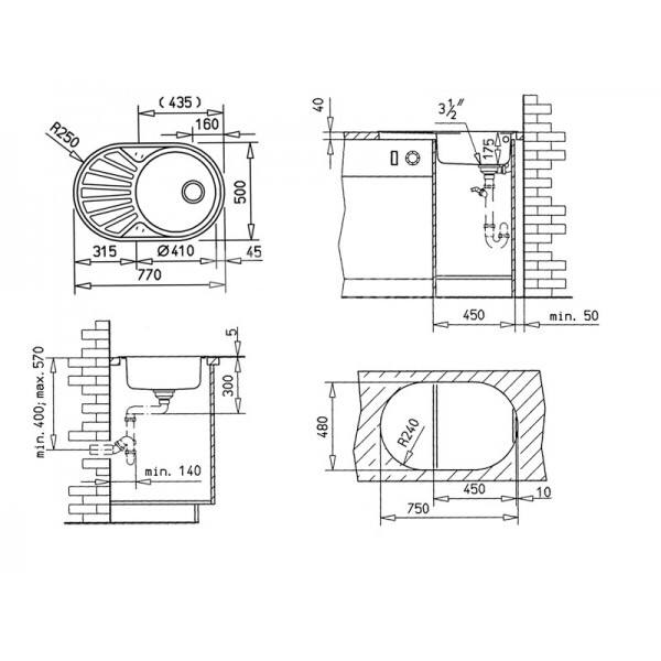 Кухонна мийка Teka DR 77 1B 1D матова