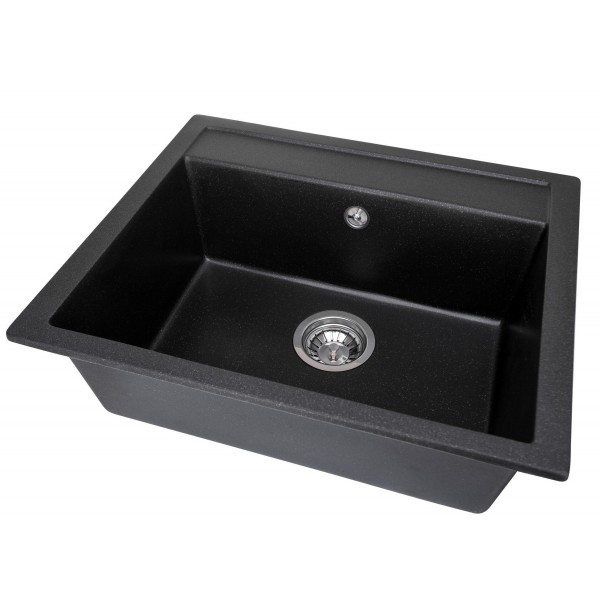 Гранітна мийка GRANADO LERIDA black shine