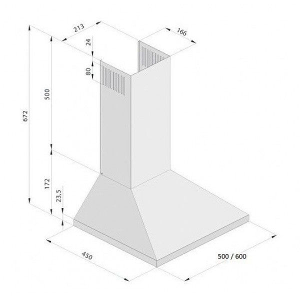 Витяжка Fabiano Base 50 White