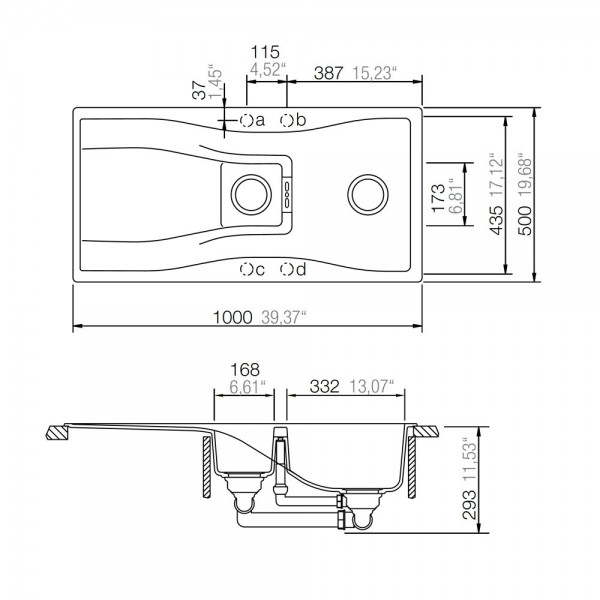 Гранітна мийка Schock Waterfall D150 magnolia 89