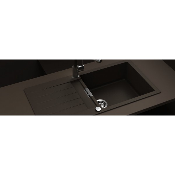 Гранітна мийка Schock Signus D100 L Carbonium 90