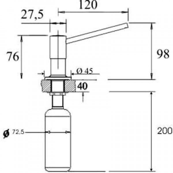 Дозатор BLANCO TORRE хром 512593