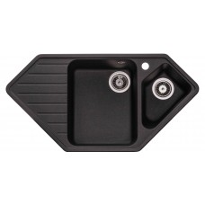 Гранітна мийка GRANADO Ibiza black shine