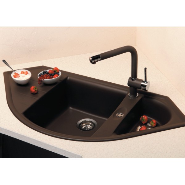 Гранітна мийка Schock Genius C150 Onyx-10