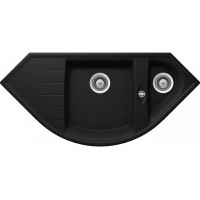 Гранітна мийка Schock Genius C150 Nero-13