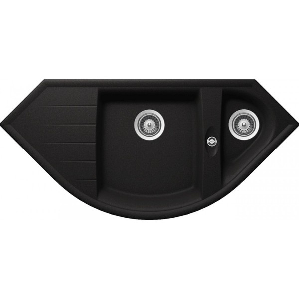 Гранітна мийка Schock Genius C150 Nero-13