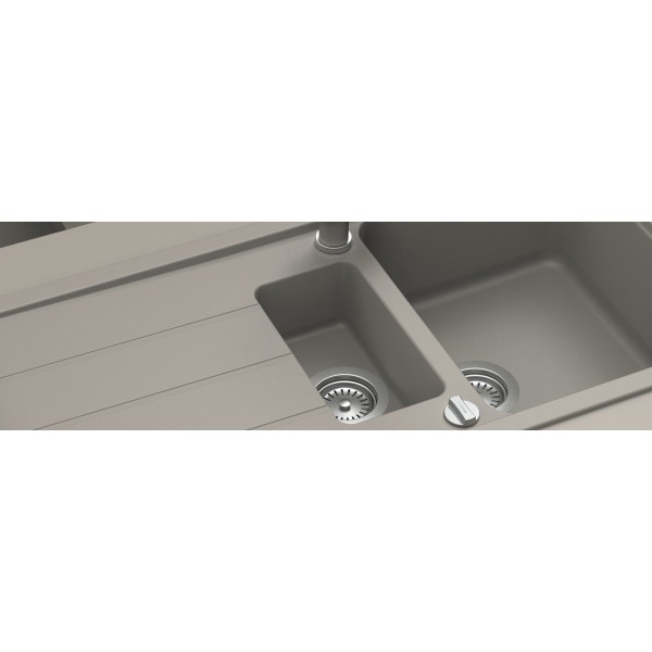 Гранітна мийка Schock FORMHAUS D150 L Moonstone-22