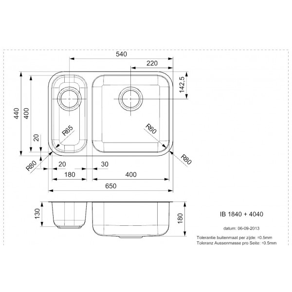 Кухонна мийка Reginox IB 40х18