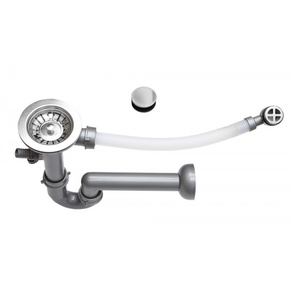 Кухонна мийка Perfelli ESTO PGE 101-22 GREY METALLIC