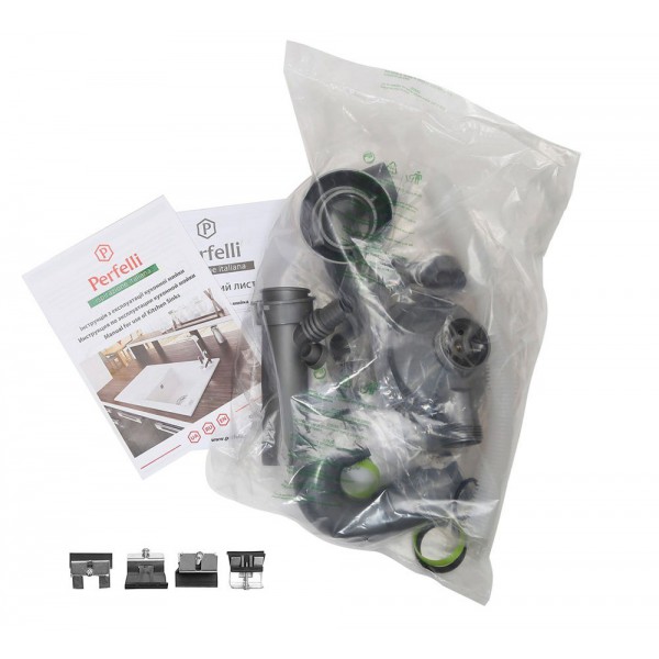 Кухонна мийка Perfelli ESTO PGE 10-38 WHITE