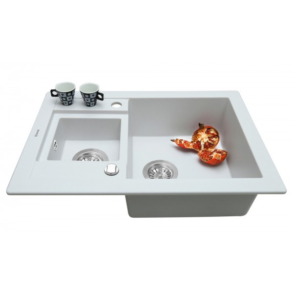 Кухонна мийка Perfelli GRANZE PGG 506-67 WHITE