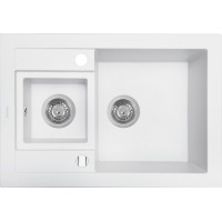 Кухонна мийка Perfelli GRANZE PGG 506-67 WHITE