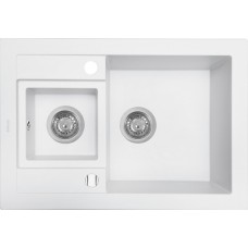 Кухонна мийка Perfelli GRANZE PGG 506-67 WHITE