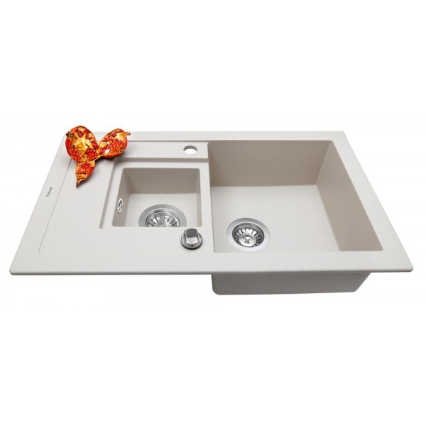 Кухонна мийка Perfelli PIERRA PGP 536-78 LIGHT BEIGE