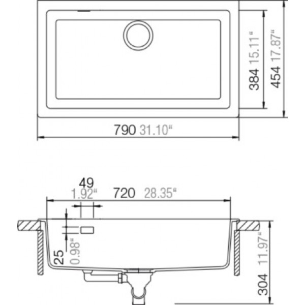 Гранітна мийка Schock PRIMUS N100 XLY Croma-49