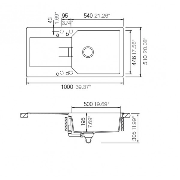 Гранітна мийка Schock Manhattan D100 L Croma-49