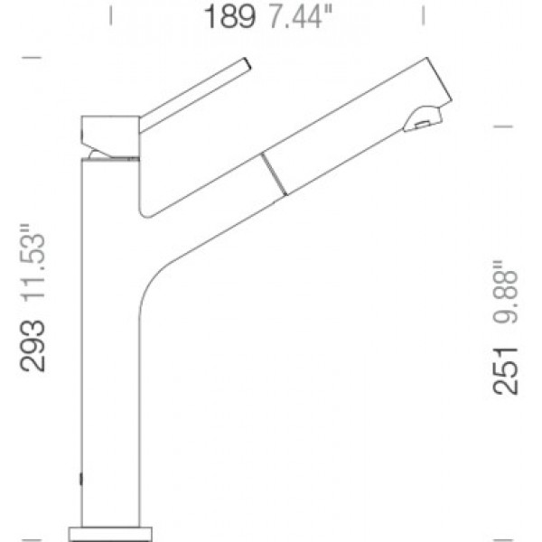 Змішувач кухонний SCHOCK Dion 2 Chrome (510120)