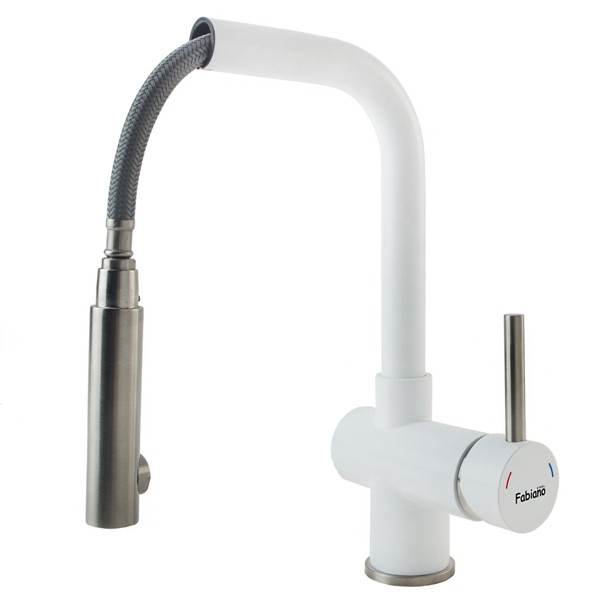 Кухонний змішувач Fabiano FKM 46P SS Alpine White