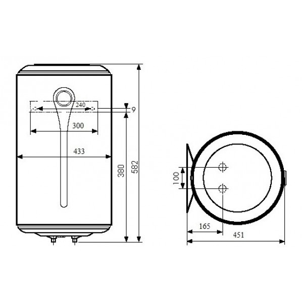 Бойлер Atlantic Steatite Elite VM 050 D400S-2-BC (1500W)