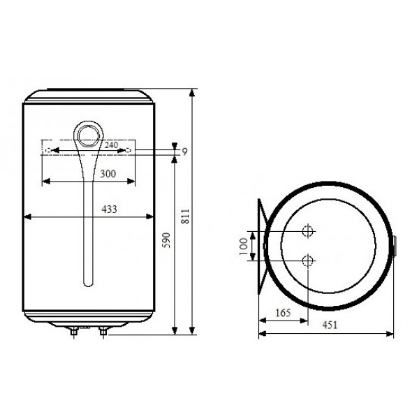 Бойлер Atlantic O`ProP VM 080 D400S (1500W)