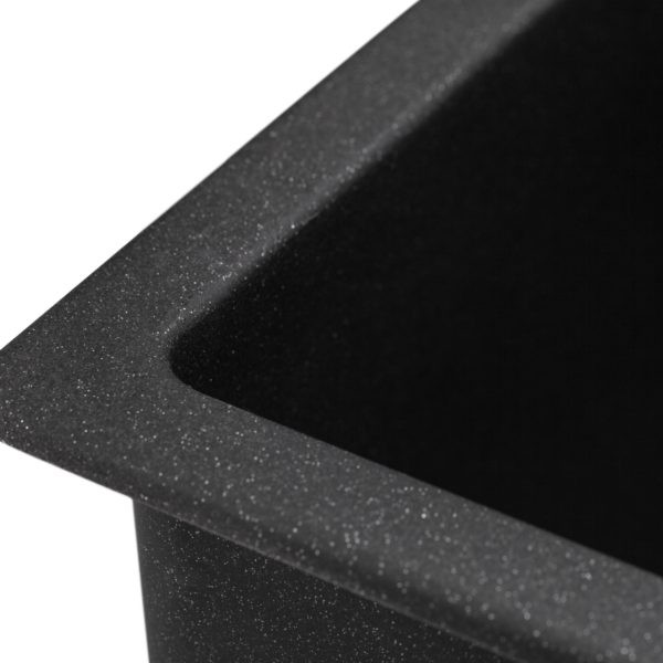 Гранітна мийка GRANADO Under top black shine
