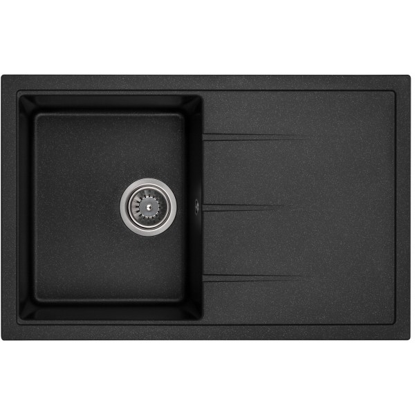 Гранітна мийка GRANADO Toledo black shine