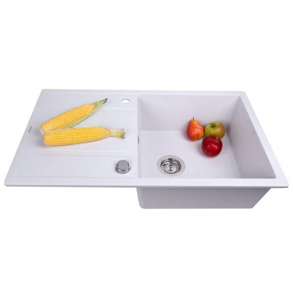 Кухонна мийка Perfelli RIVIERA PGR 114-86 WHITE