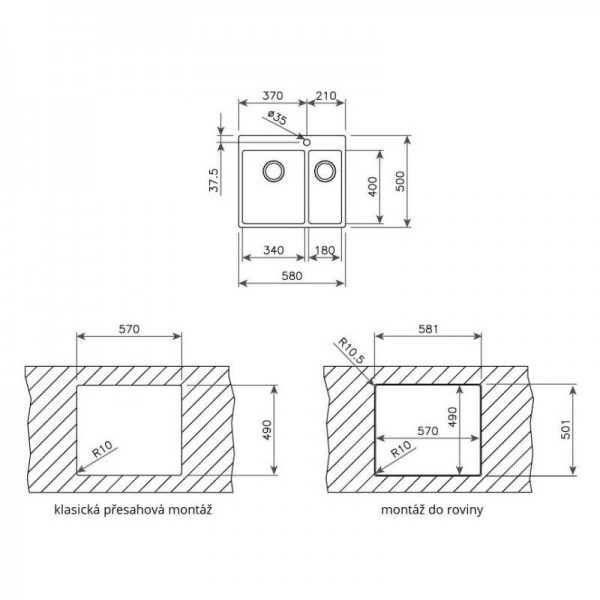 Кухонна мийка Teka FORLINEA R15 2B 580 полірована