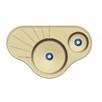 Гранітна мийка Fabiano Arc 94х58х15 Cream