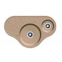 Гранітна мийка Fabiano Arc 94х58х15 Beige