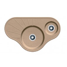 Гранітна мийка Fabiano Arc 94х58х15 Beige