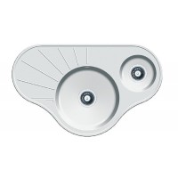 Гранітна мийка Fabiano Arc 94х58х15 Alpine White