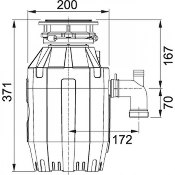 Подрібнювач харчових відходів FRANKE TURBO ELITE TE-75