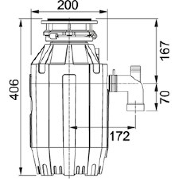 Подрібнювач харчових відходів FRANKE TURBO ELITE TE-125