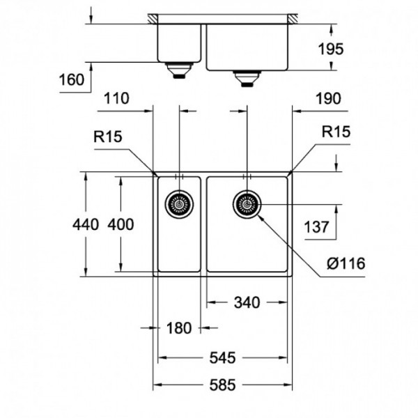Кухонна мийка Grohe Sink 31576SD1