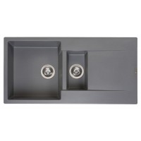 Гранітна мийка REGINOX AMSTERDAM 15 Grey silvery-13