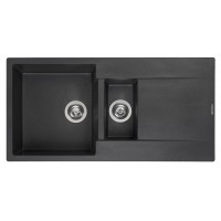 Гранітна мийка REGINOX AMSTERDAM 15 Black silvery-14