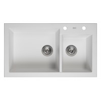 Гранітна мийка REGINOX AMSTERDAM 25 Pure white-11