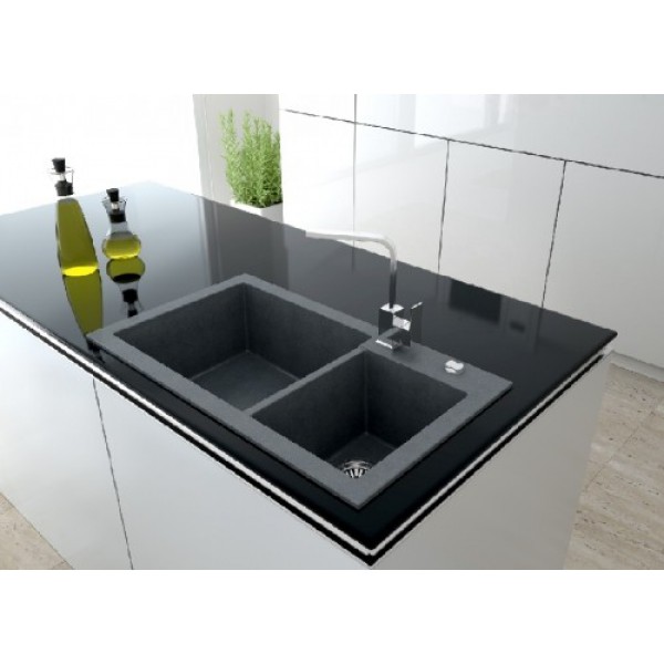 Гранітна мийка REGINOX AMSTERDAM 25 Caffe silvery-12