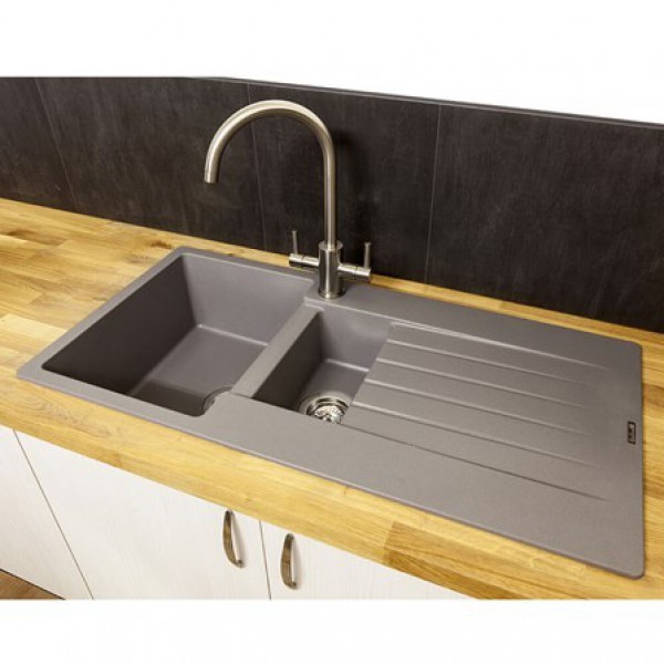 Гранітна мийка REGINOX Harlem 15 Grey silvery-13
