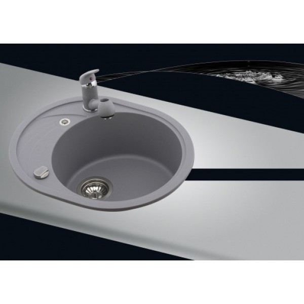 Гранітна мийка AQUASanita CLARUS SR102 алюметалік