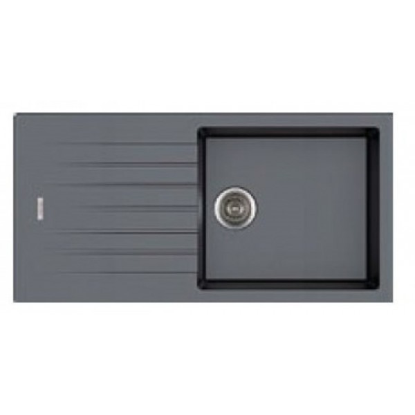 Гранітна мийка Fabiano Classic 100х50 Titanium